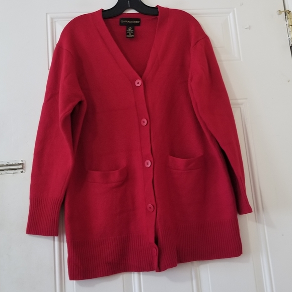 Classiques Entier 100% Pure New Wool Button Down Sweaters - Picture 5 of 8